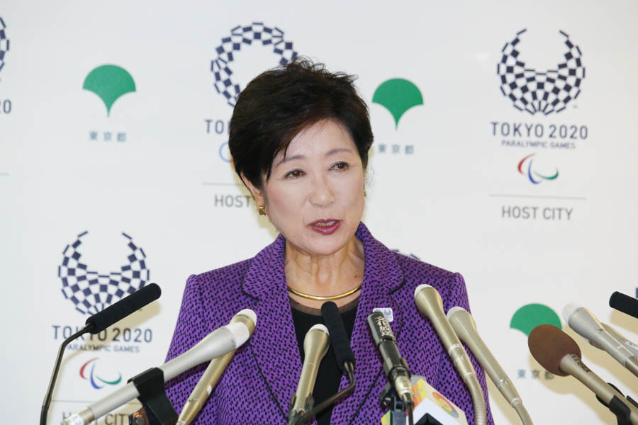 小池都知事定例会見10月21日（撮影：具志堅浩二）