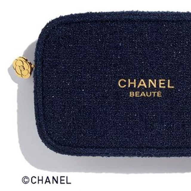 CHANEL クリスマスコフレ 限定 ポーチ シャネル23年クリスマスコフレ、“限定ポーチ付き”アイシャドウ