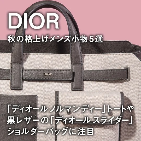 【極美品】ディオール 2way トートバッグ 完全自立 ショルダーバッグ メンズ ディオール】新作トート＆ショルダーバッグに注目。秋の格上げ