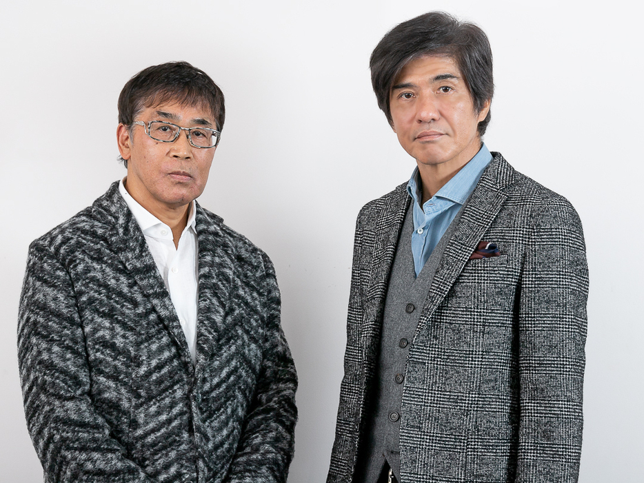 映画「Fukushima 50」(フクシマフィフティ)に主演した佐藤浩市さん（右）と、若松節朗監督（左）（撮影：志和浩司）