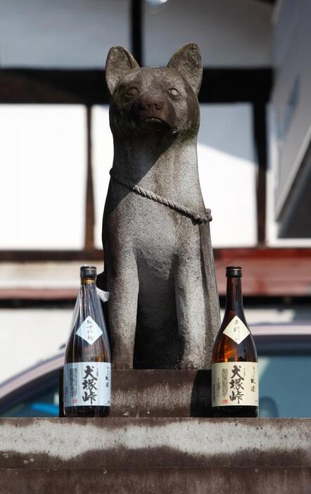 [写真]群馬県の犬塚峠にある“イヌゾー”こと犬の象