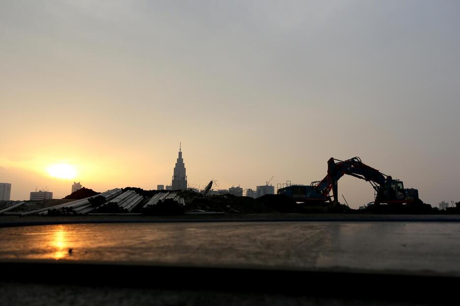 解体作業が完了した国立競技場＝2015年5月15日（写真：長田洋平/アフロ）