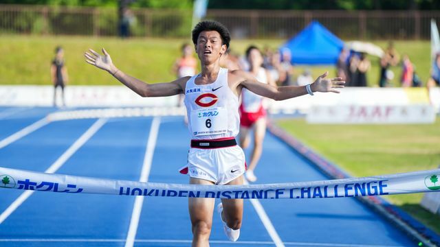 今季、各種目で自己記録を連発する柴田大地選手は組トップでフィニッシュ