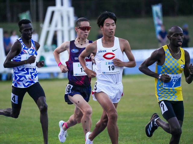 積極的にレースを進めた中央大学の溜池一太選手