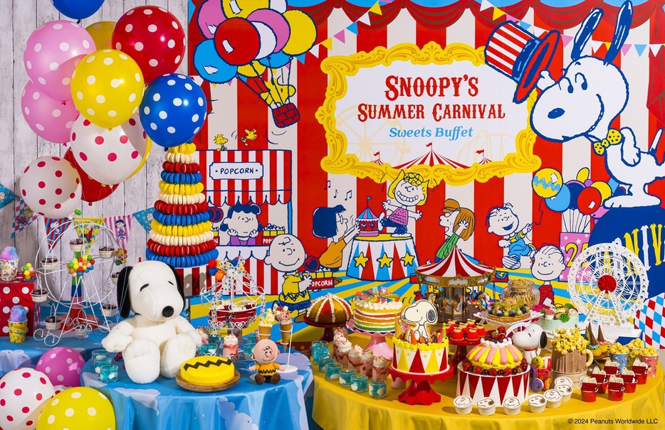 PEANUTSとコラボした夏のスイーツビュッフェ「SNOOPY’S Summer Carnival」