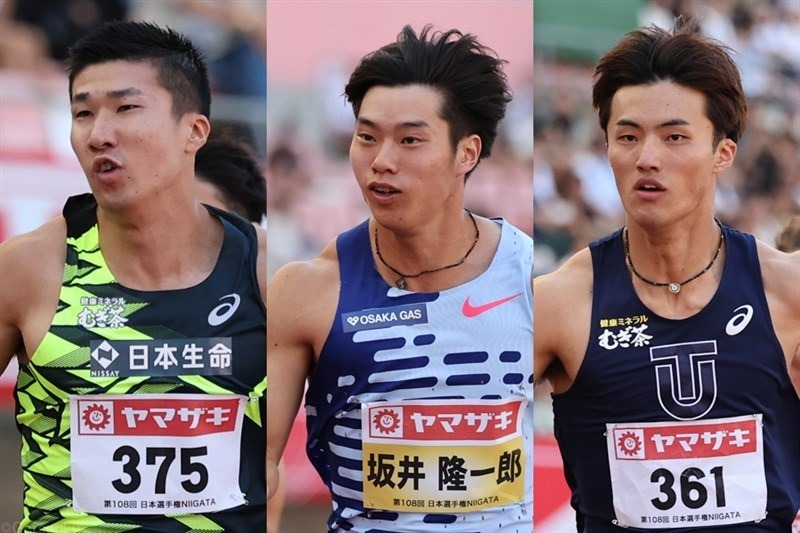 Athlete Night Games in FUKUIにエントリーした桐生祥秀、坂井隆一郎、栁田大輝