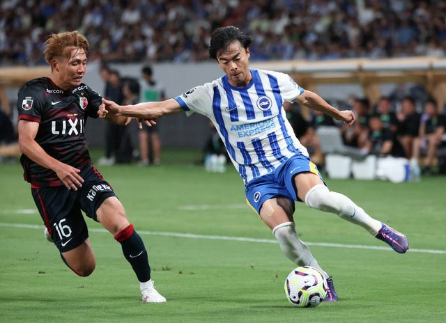 凱旋試合に出場したブライトン・三笘薫選手(写真：時事)