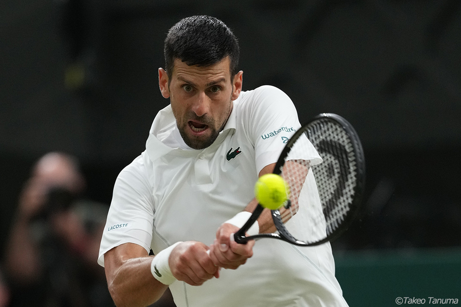 ノバク・ジョコビッチがウィンブルドンで10度目の決勝進出（写真：田沼武男 Photo by Takeo Tanuma）