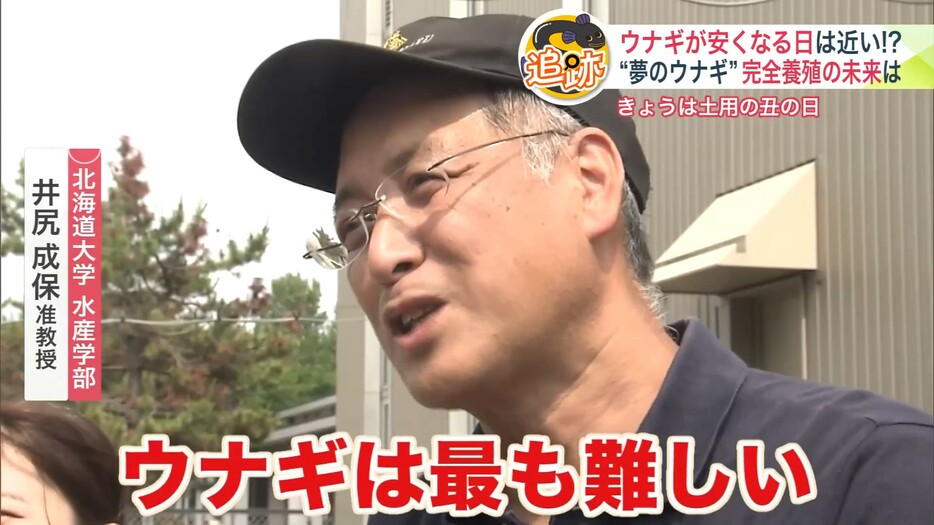 「ウナギは最も難しい」と語る井尻准教授