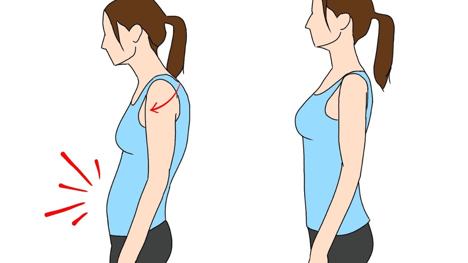 お腹痩せを始める前にぜひ行うべき姿勢改善＆巻き肩改善エクサ