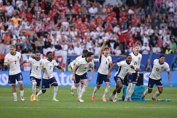 スイスをPK戦の末撃破して準決勝へ駒を進めたイングランド代表 photo/Getty Images