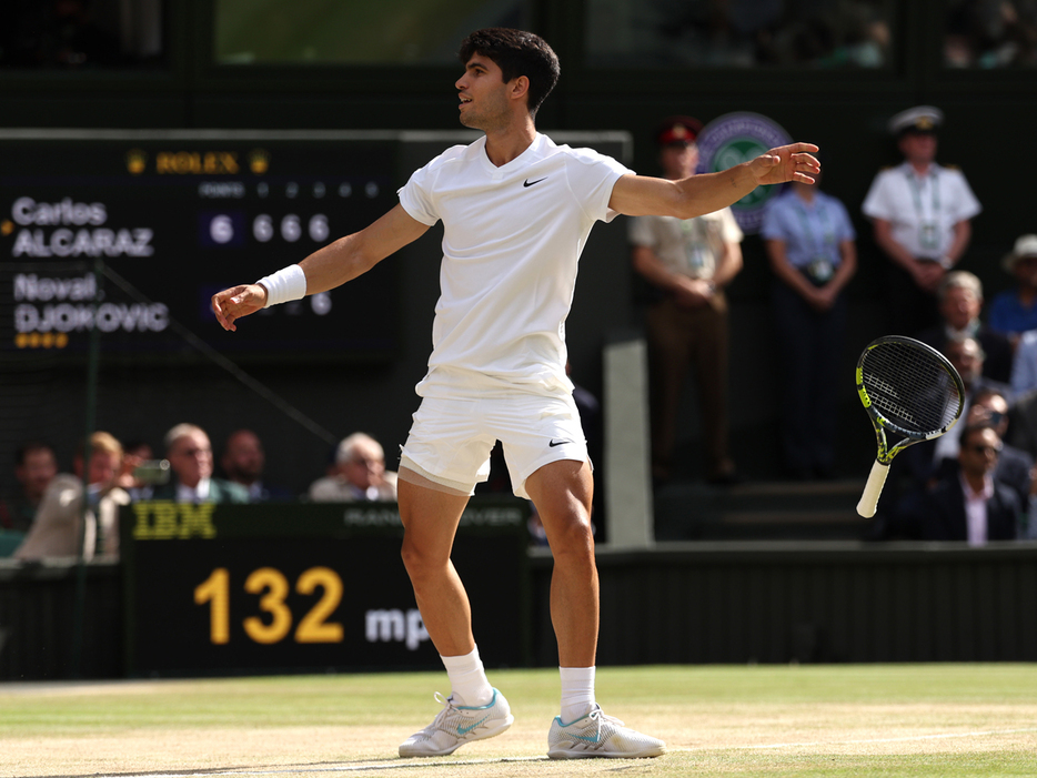 「ウインブルドン」（イギリス・ロンドン）で2連覇を達成したカルロス・アルカラス（スペイン）（Getty Images）