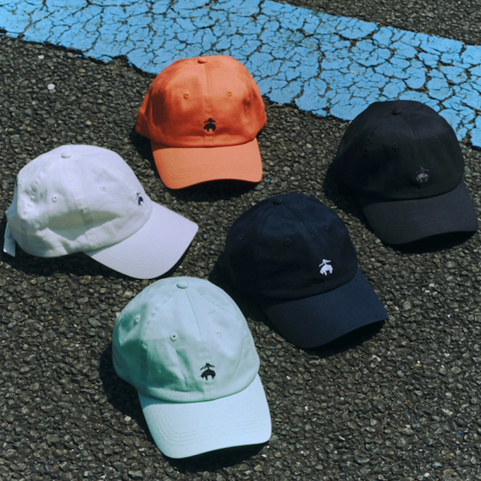 別注GF COTTON TWIL BB CAP 各¥8,800 カラー : BLACK, NAVY, ORANGE, WHITE, MINT GREEN サイズ : free