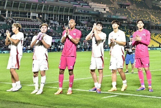 ３連勝でグループステージを突破した大岩ジャパン。写真：金子拓弥(サッカーダイジェスト写真部／JMPA代表撮影)