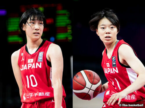 U18女子アジアカップに出場していた鈴木花音と堀内桜花［写真］＝fiba.basketball