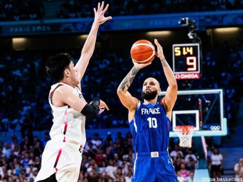 対戦した日本について語ったフォーニエ[写真]=fiba.basketball