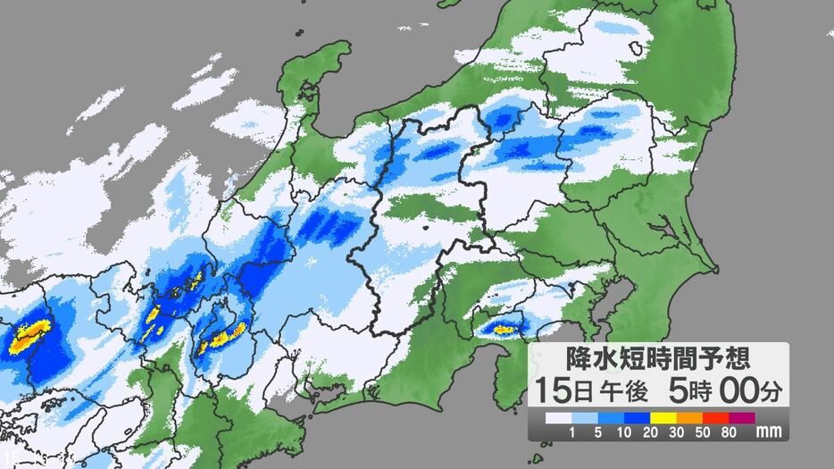 雨の降る範囲の予想