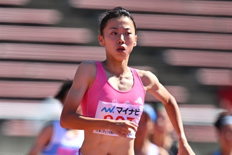 インターハイ女子800mで優勝した久保凛