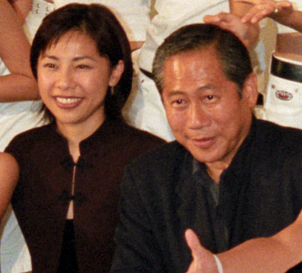 マキノ正幸さんと牧野アンナさん（1998年4月撮影）