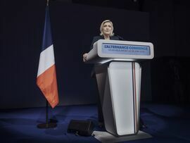 Marine Le Pen on June 30. Photographer: Cyril Marcilhacy/Bloomberg