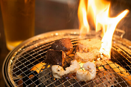 焼肉とビール、最高！