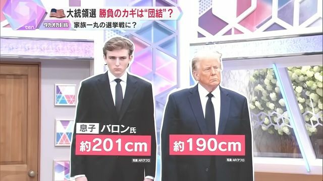 8年後、息子のバロン氏は2m超