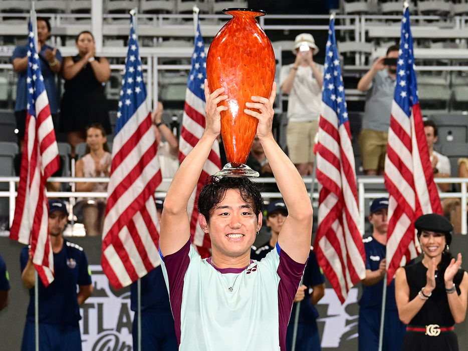 ツアー3勝目を挙げた西岡良仁（Photo by Getty Images）