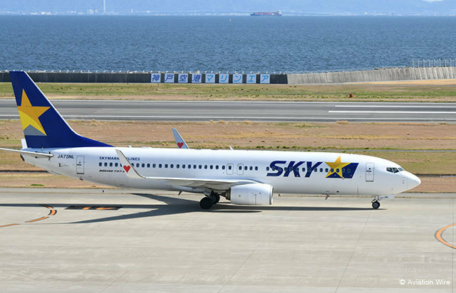 8月に臨時便を運航するスカイマーク＝PHOTO: Yusuke KOHASE/Aviation Wire