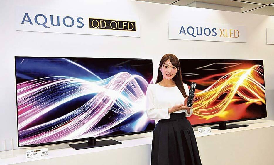 シャープの4K有機ELテレビや4KミニLEDテレビ