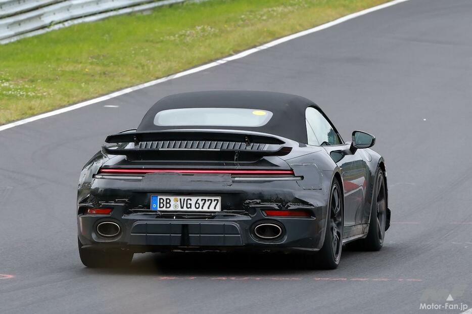 ポルシェ 992.2 ターボS 改良新型プロトタイプ　スパイショット