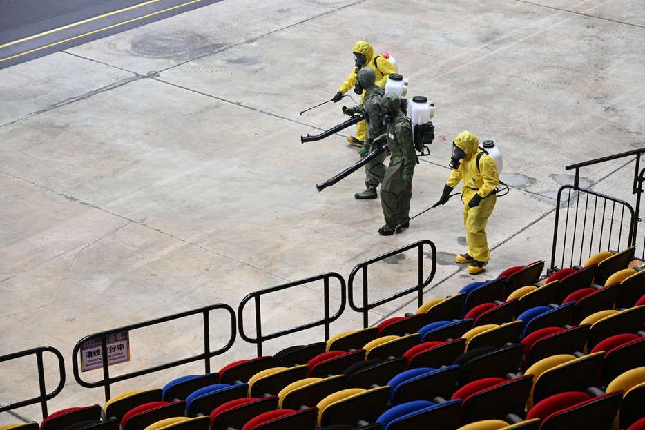 マカオで実施された軍警合同の大規模テロ対策訓練「盤龍」の様子＝2024年7月26日（写真：GCS）