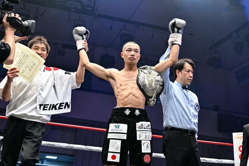 日本バンタム級王座を獲得した増田陸（写真・山口裕朗）