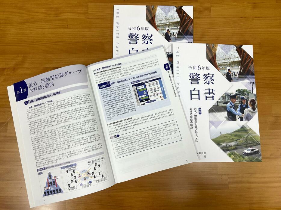 「匿名・流動型犯罪グループ（匿流）」を特集した2024年版の警察白書