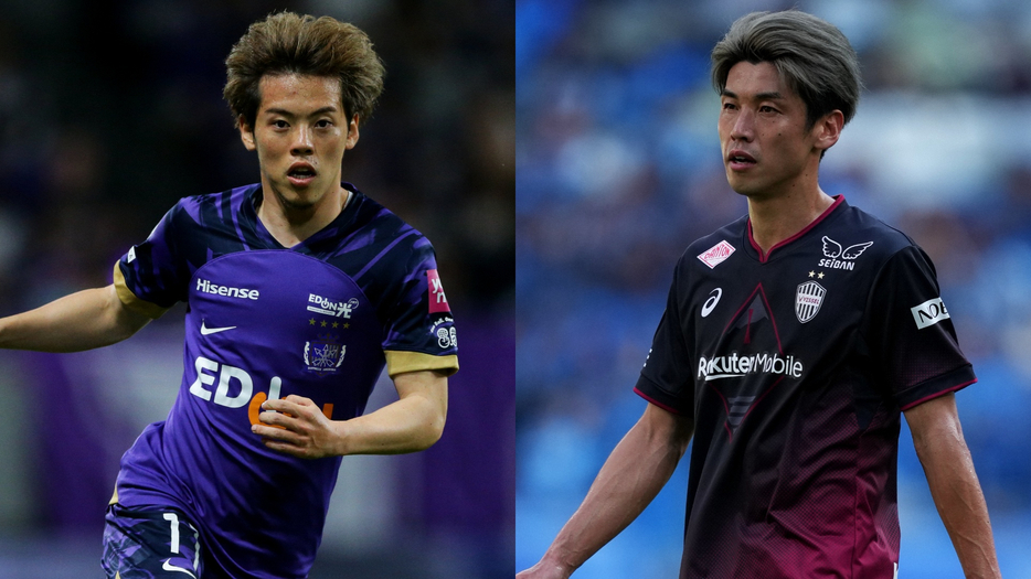 前節ともにゴールを決めている満田誠（左）と大迫勇也(C)J.LEAGUE