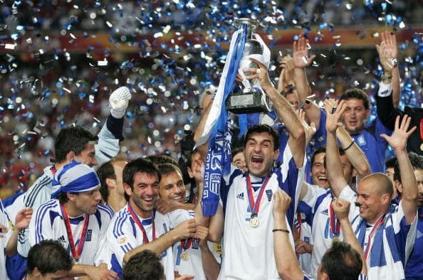 EURO2004を制したギリシャ photo/Getty Images