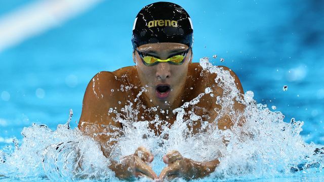 競泳・400m男子個人メドレー予選に出場した瀬戸大也選手(写真：ロイター/アフロ)