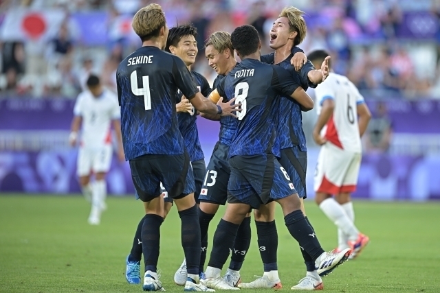 パラグアイ戦で大勝した大岩ジャパン。写真：金子拓弥（サッカーダイジェスト写真部／JMPA代表撮影）