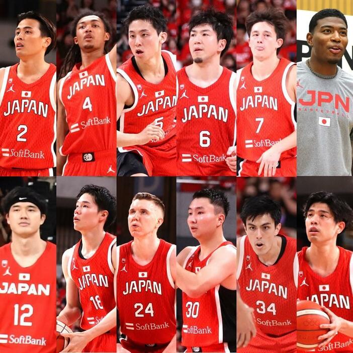 日本代表に選出された12人