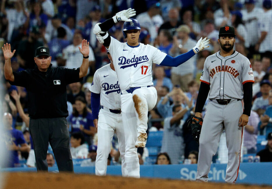 3打点を記録した大谷翔平