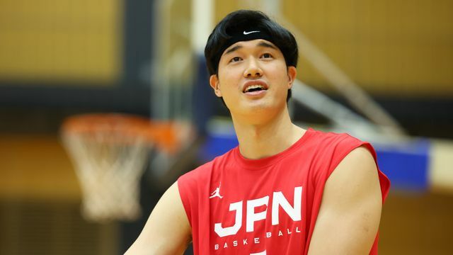 男子バスケットボール日本代表の渡邊雄太選手(写真：長田洋平/アフロスポーツ)