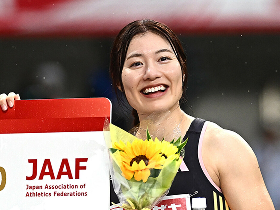 福部真子は日本選手権で初のオリンピック代表への内定を決めた　photo by 岸本 勉