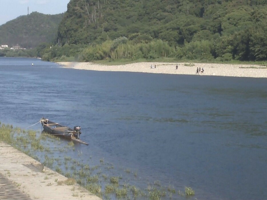 事故があった現場 岐阜県岐阜市の長良川