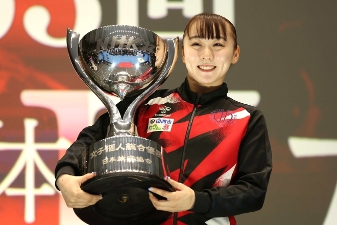 日本体操女子のエースである宮田。パリ五輪開幕を目前に、代表チーム離脱の事実が明らかとなった。写真：滝川敏之