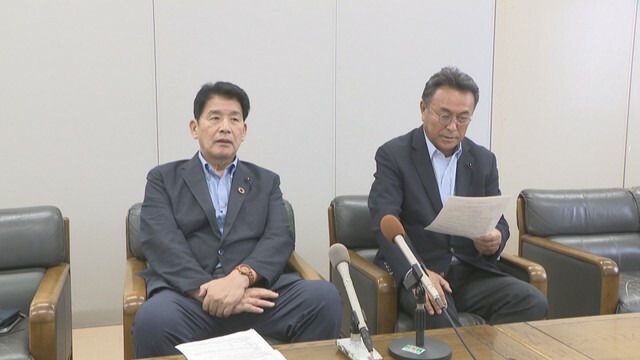 自民党岡山県連の会見