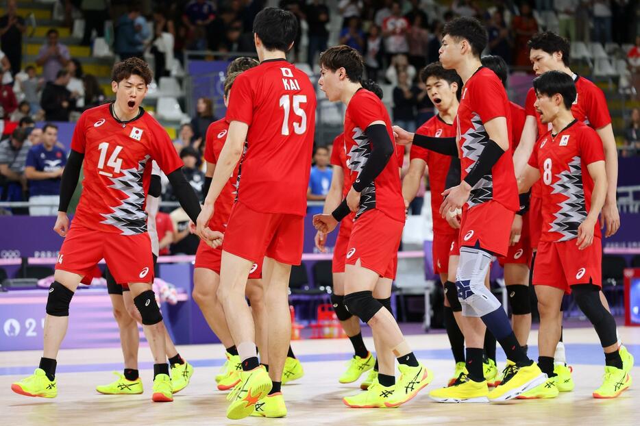 バレー男子日本がドイツと対戦。フルセットの激闘の末に敗れた(C)Getty Images