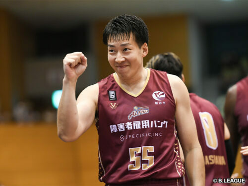 現役引退を表明した越谷の小林礼秧［写真］＝B.LEAGUE