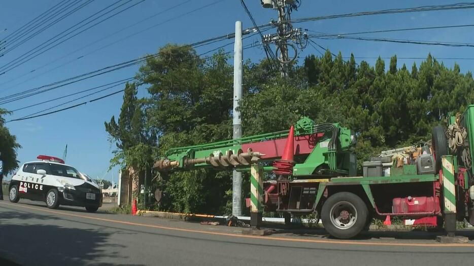 電柱の設置中に男性作業員（２６）感電死　クレーンのアームが電線に触れたか　広島・呉市