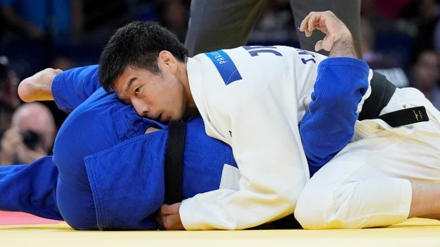 2回戦を勝利した永瀬貴規選手（写真：AP/アフロ）