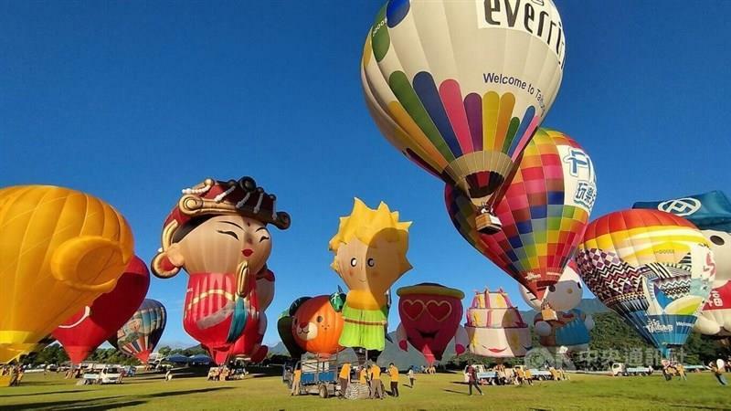 6日に台東県で始まった「台湾国際バルーンフェスティバル」