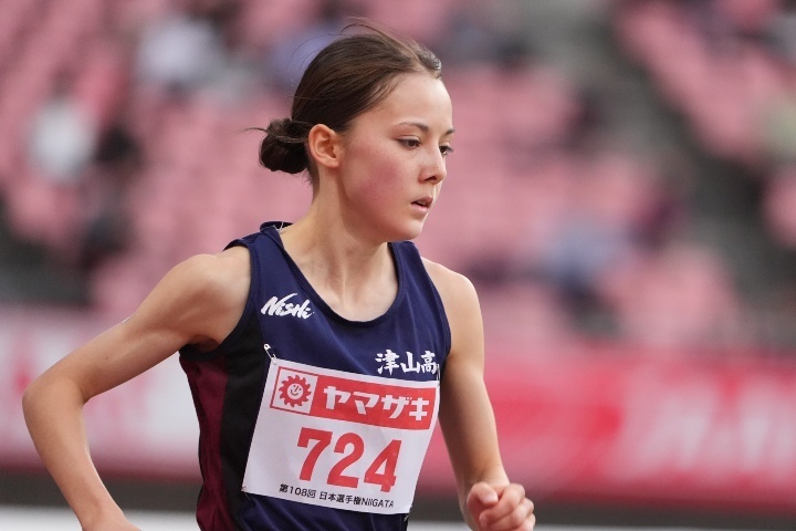 初出場の日本選手権でドルーリーは女子1500m7位入賞を果たした。写真：田中研治（THE DIGEST写真部）